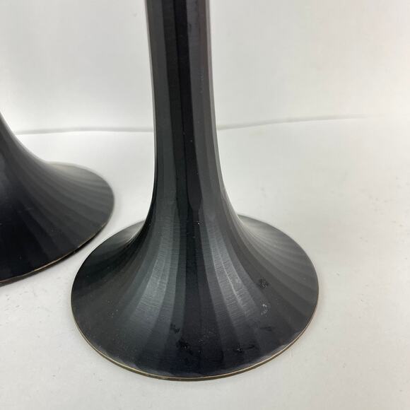 Crate & Barrel Metal Pillar Candle Holders - Picture 5 of 8